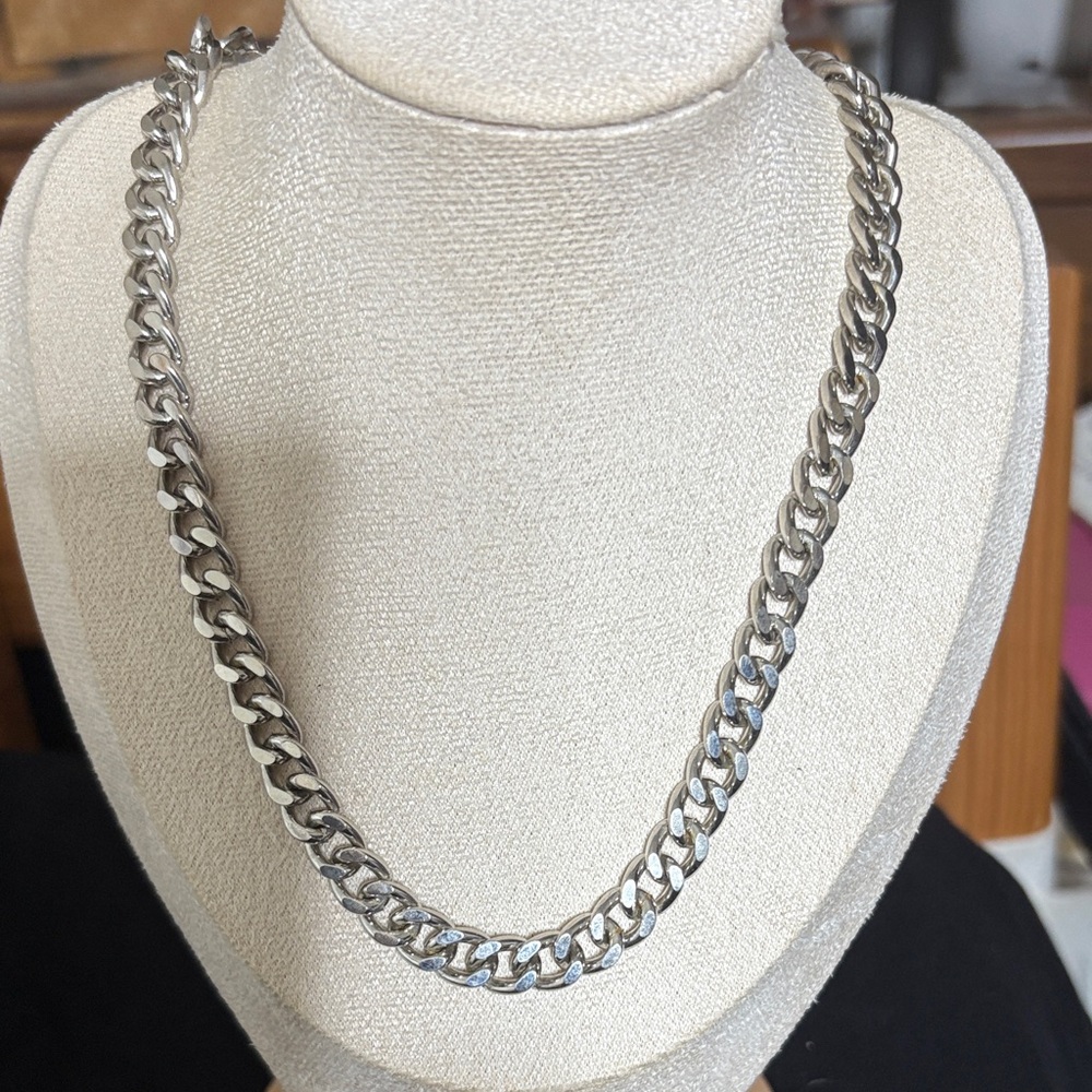 Time and Tru Men's Silver-Tone Chain Necklace